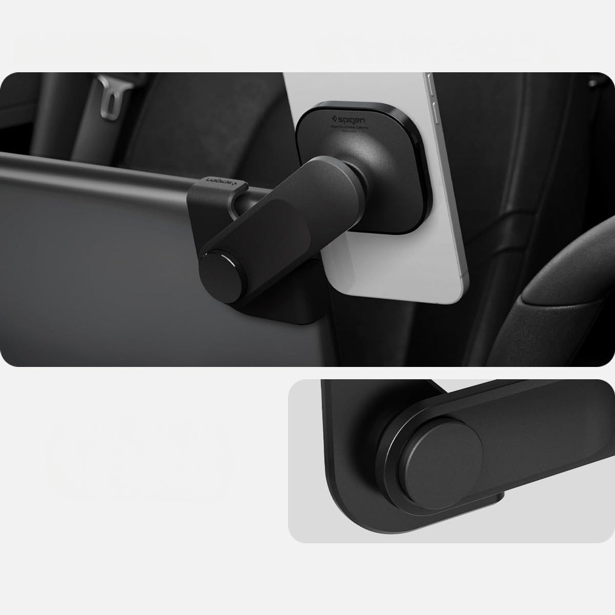Auto Handyhalterung Spigen OneTap 3 ITT90-3 für Tesla Model 3 / Y / X (2021) / S (2021) für iPhone mit MagSafe, Schwarz