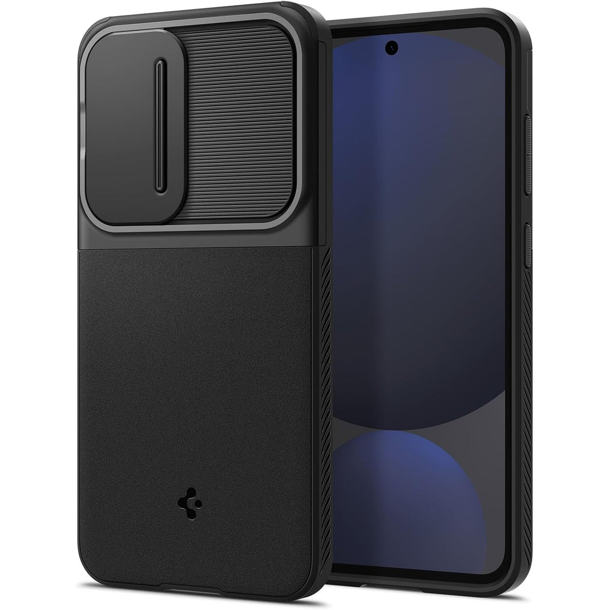 Handyhülle für Galaxy S24 FE, Spigen Optik Armor, Schwarz