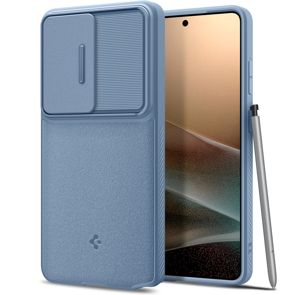 Handyhülle für Galaxy S26 Ultra, Spigen Optik Armor, Blau