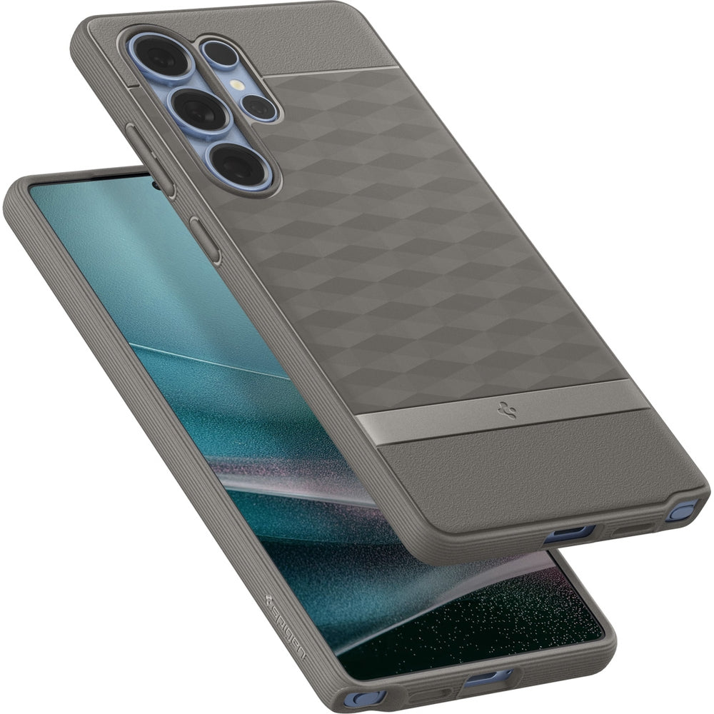 Handyhülle für Galaxy S25 Ultra, Spigen Parallax Mag mit MagSafe, Grau