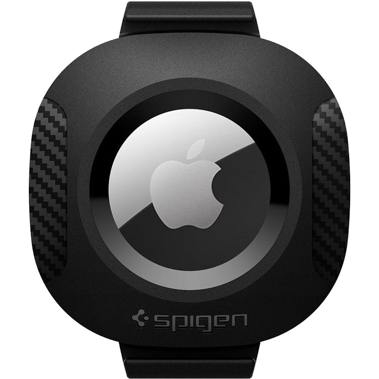 Hülle für Apple AirTag, Spigen Pet Collar, für Halsband, Rucksack und Koffer, Schwarz