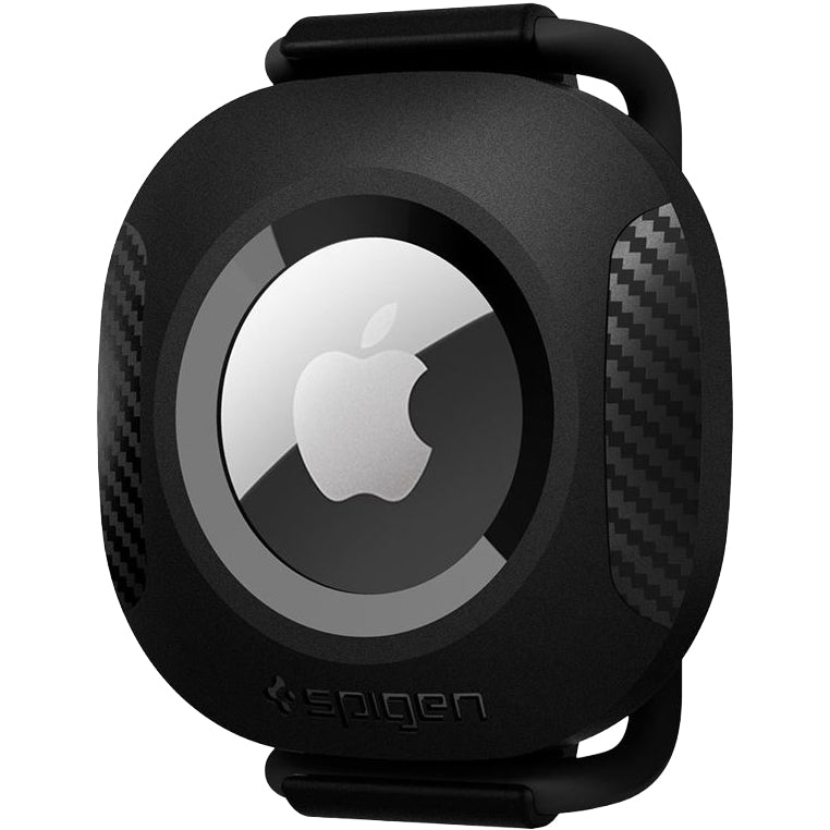 Hülle für Apple AirTag, Spigen Pet Collar, für Halsband, Rucksack und Koffer, Schwarz