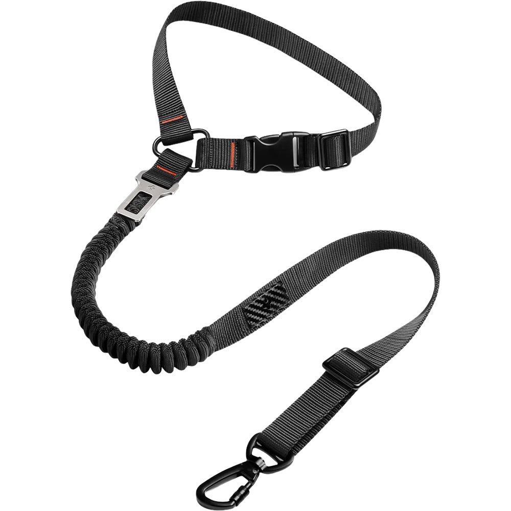 Autosicherheitsgurt für Hunde für Kopfstütze oder Gurtschloss, Spigen Pet Car Seatbelt Tether, Schwarz