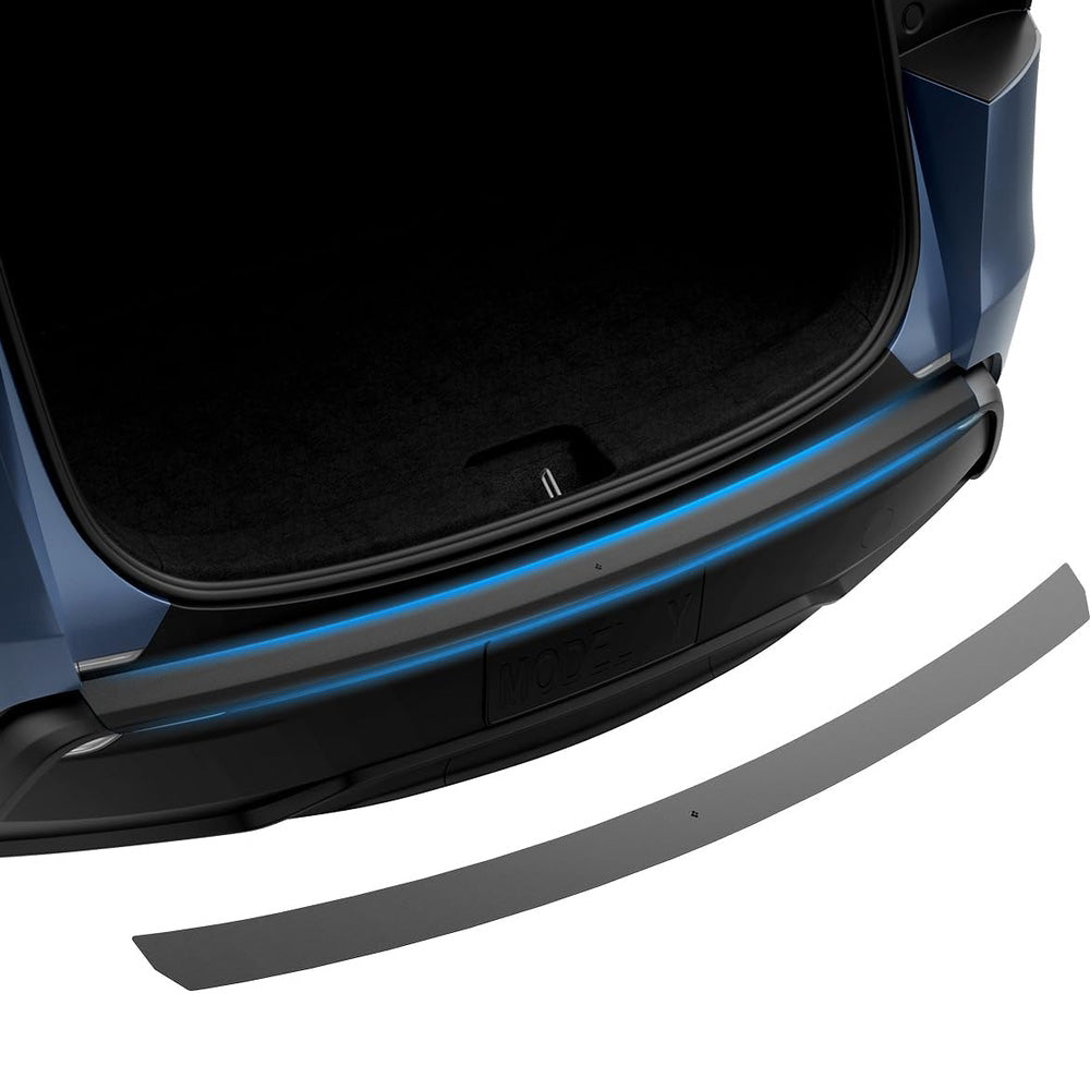Schutzfolie für die Ladefläche / das Heck für Tesla Model Y Juniper 2025-2026, Spigen Rear Bumper Protector, Schwarz