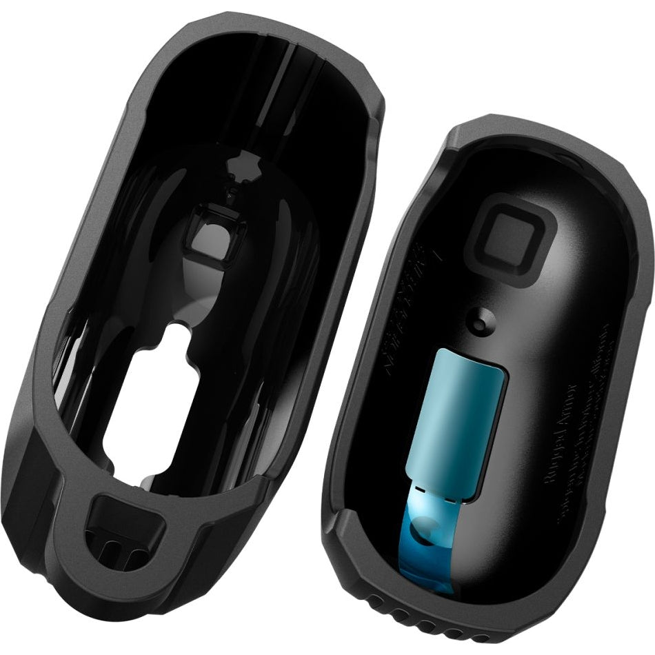 Schutzhülle für Apple AirPods 4, Spigen Rugged Armor, Schwarz