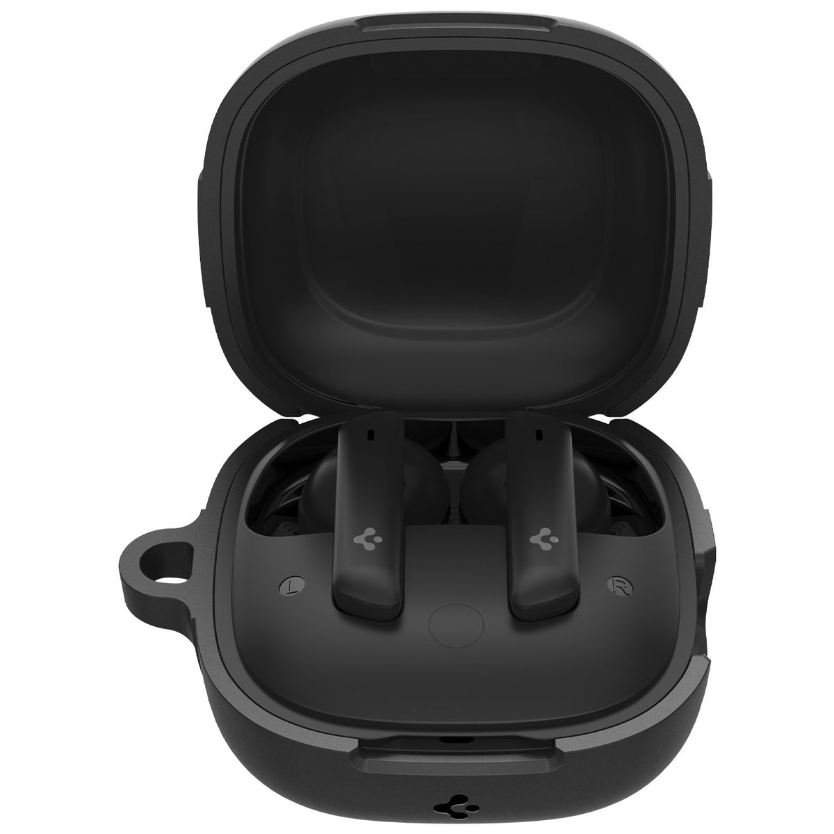 Hülle mit Handschlaufe für Spigen SA-TW P20, Spigen Rugged Armor, Schwarz