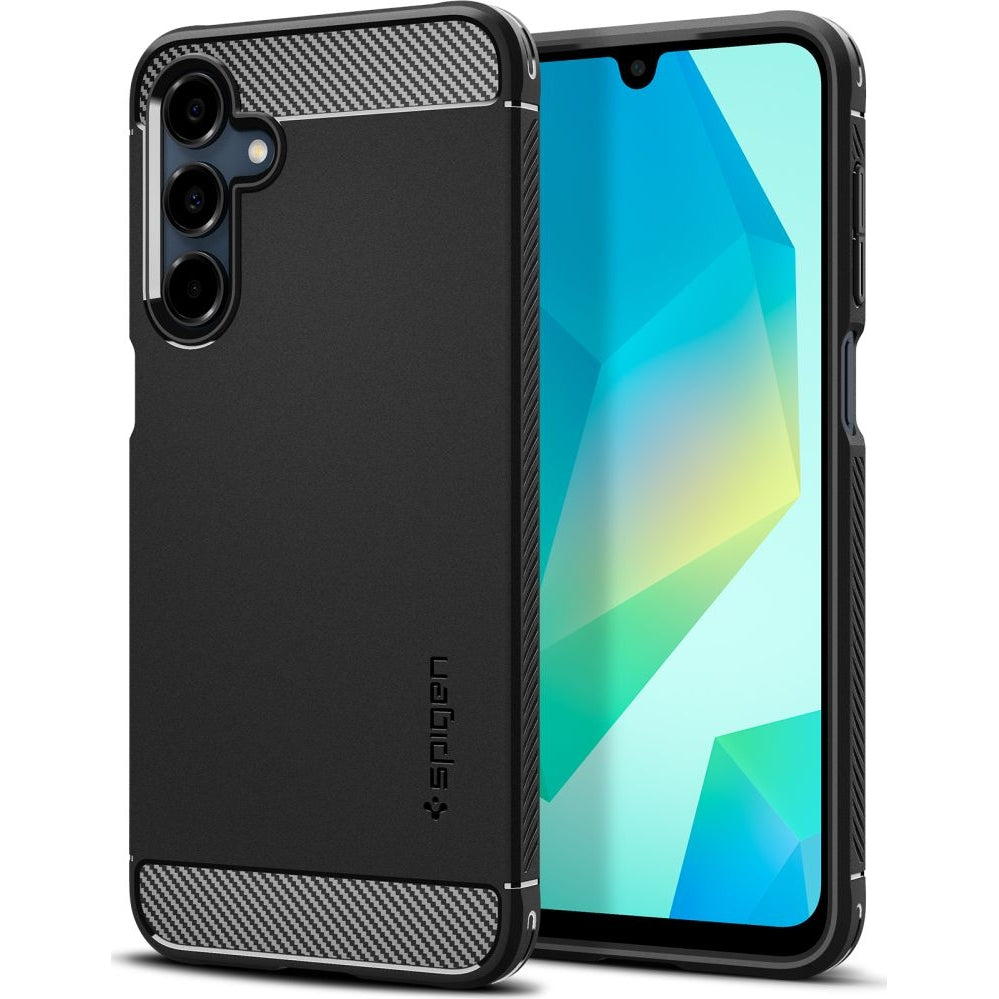 Handyhülle für Galaxy A16 4G / 5G, Spigen Rugged Armor, Schwarz