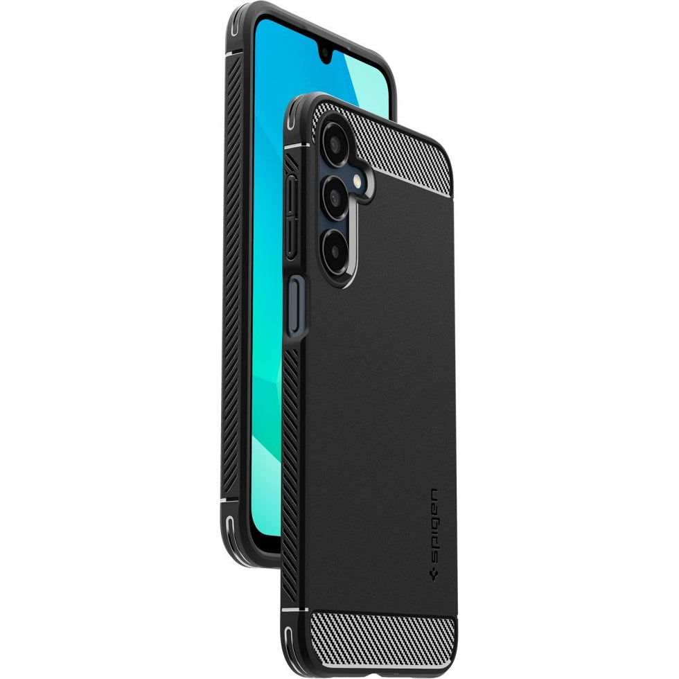 Handyhülle für Galaxy A16 4G / 5G, Spigen Rugged Armor, Schwarz