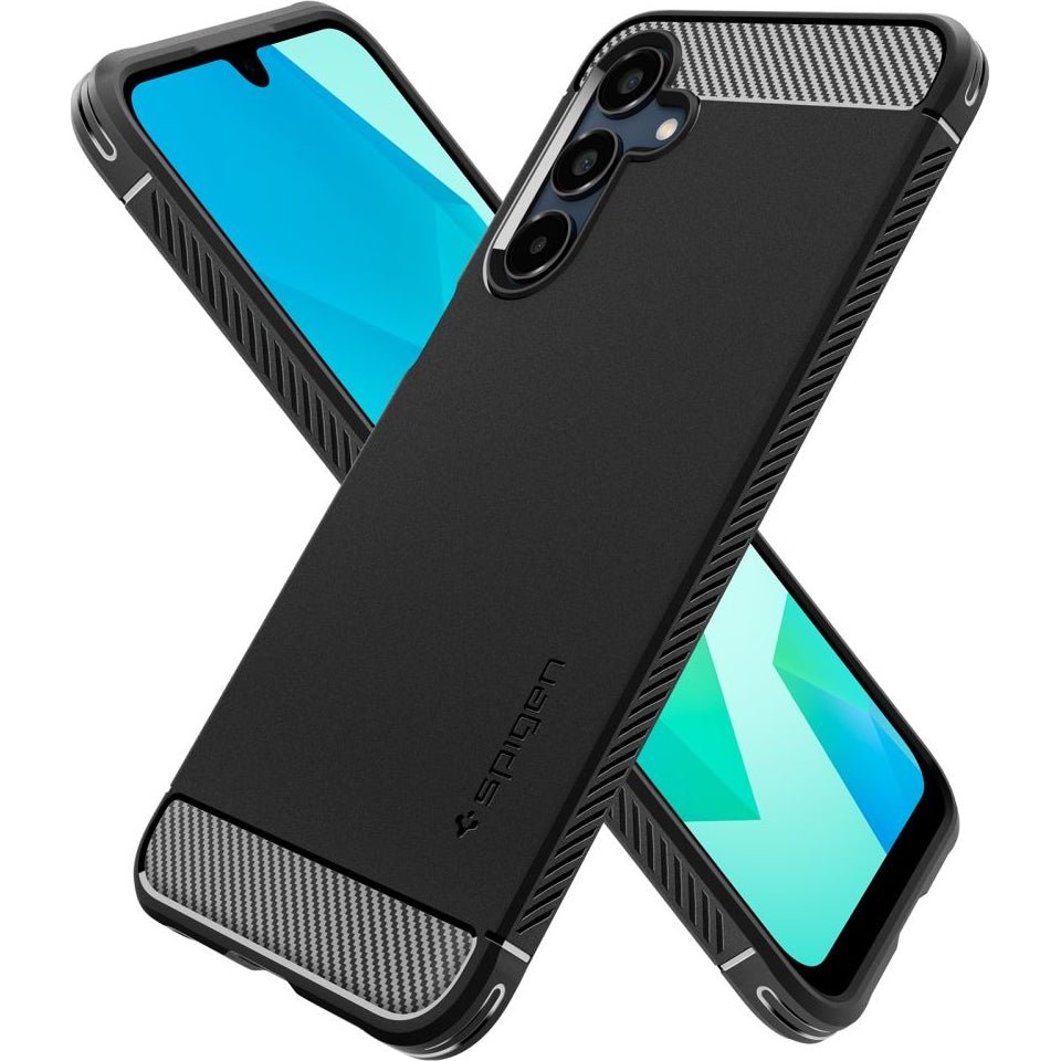 Handyhülle für Galaxy A16 4G / 5G, Spigen Rugged Armor, Schwarz