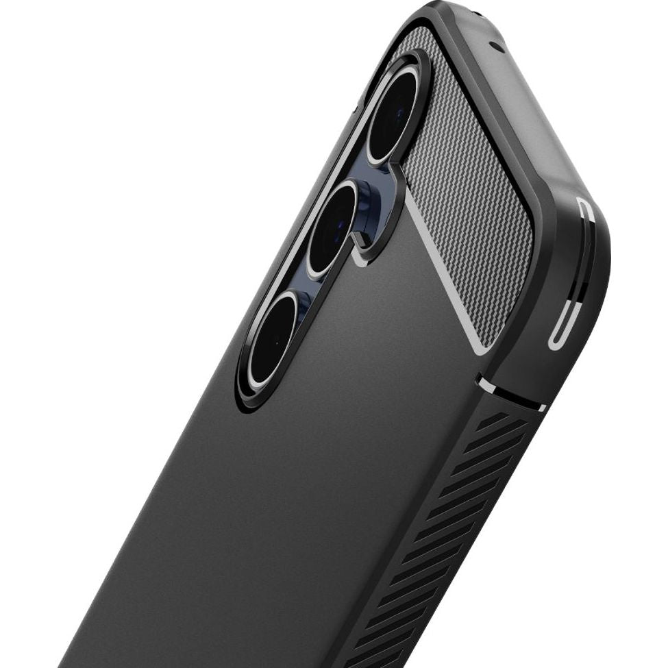 Schutzhülle für Galaxy A55 5G, Spigen Rugged Armor, Schwarz