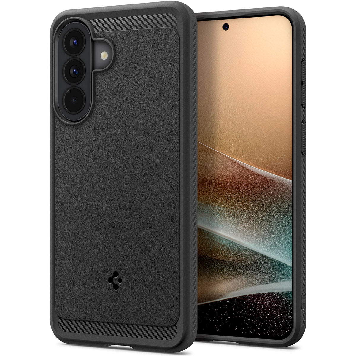 Handyhülle für Galaxy A57 5G, Spigen Rugged Armor, Schwarz