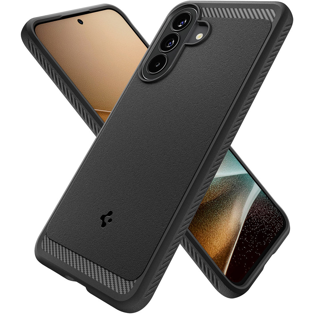 Handyhülle für Galaxy A57 5G, Spigen Rugged Armor, Schwarz