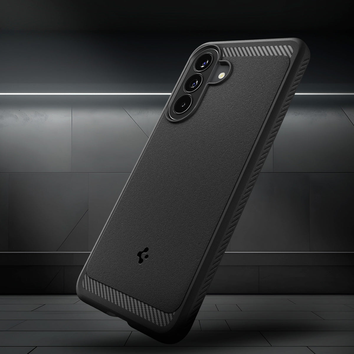 Handyhülle für Galaxy A57 5G, Spigen Rugged Armor, Schwarz