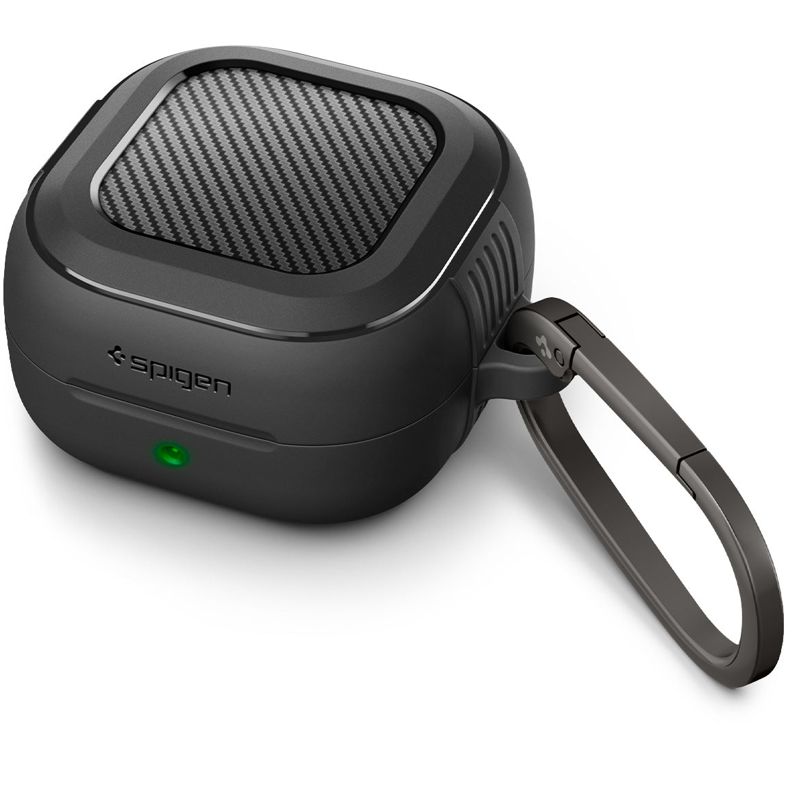 Schutzhülle für Galaxy Buds 4 / 4 Pro, Spigen Rugged Armor, Schwarz