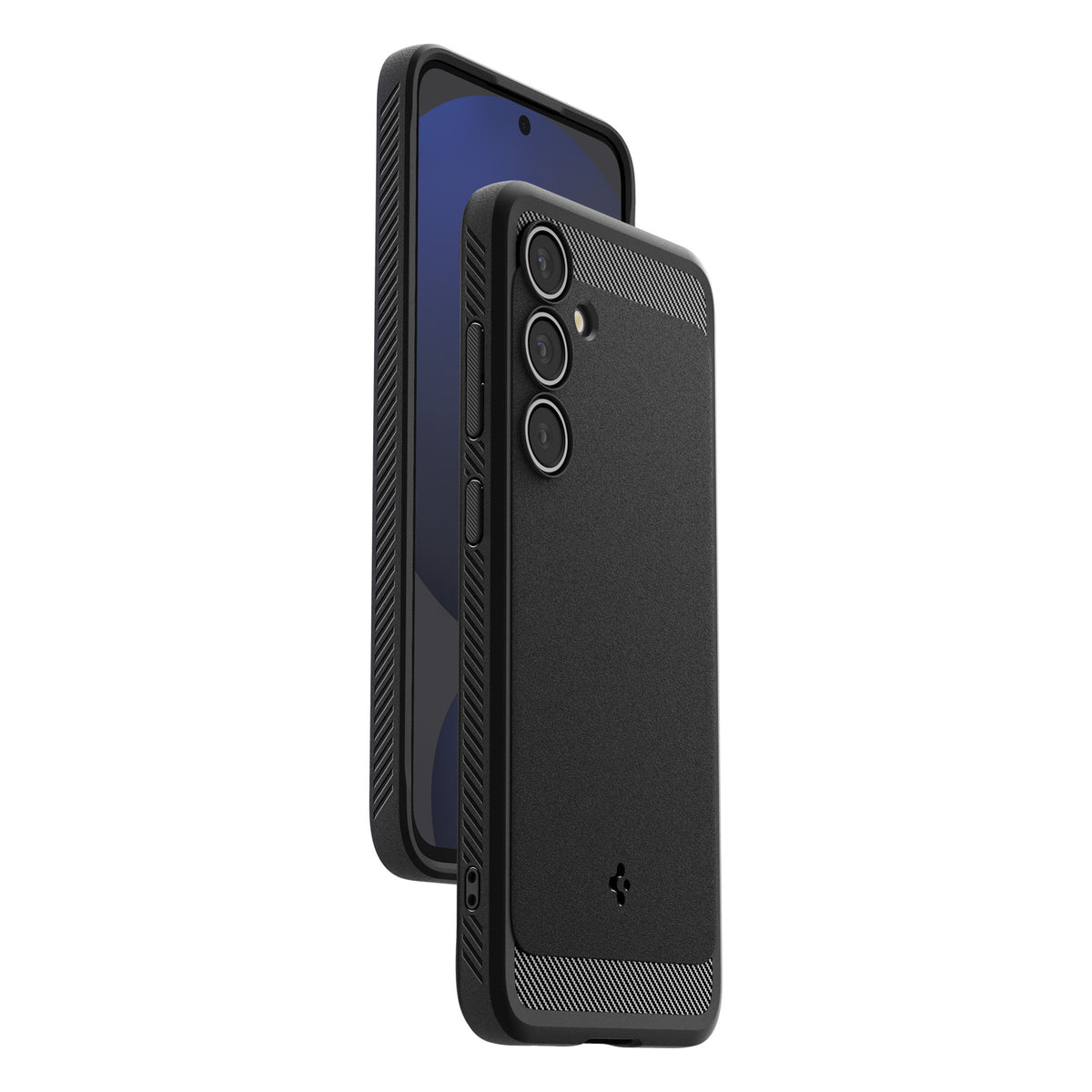 Handyhülle für Galaxy S24 FE, Spigen Rugged Armor, Schwarz