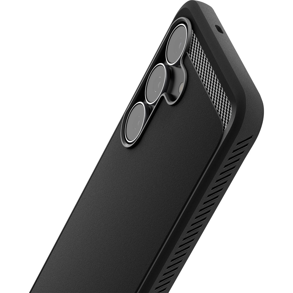Handyhülle für Galaxy S25 FE, Spigen Rugged Armor, Schwarz
