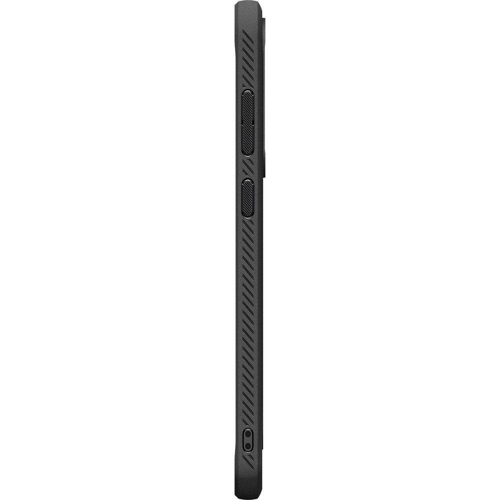 Handyhülle für Galaxy S25 FE, Spigen Rugged Armor, Schwarz
