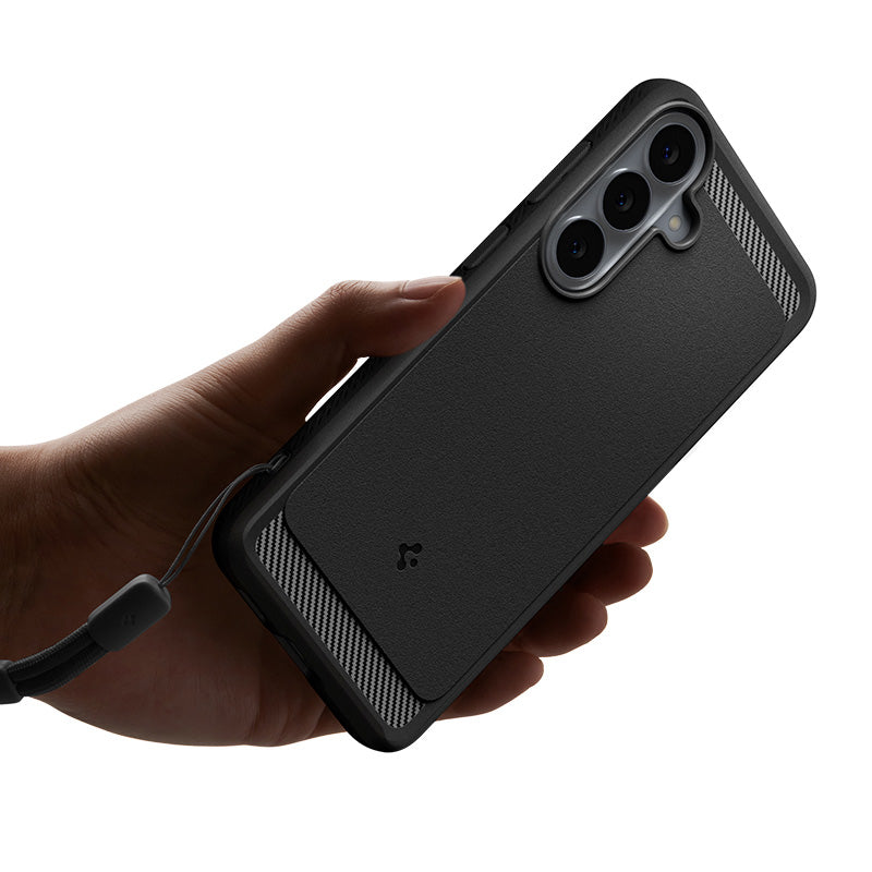 Handyhülle für Galaxy S26 FE, Spigen Rugged Armor, Schwarz (13/14)