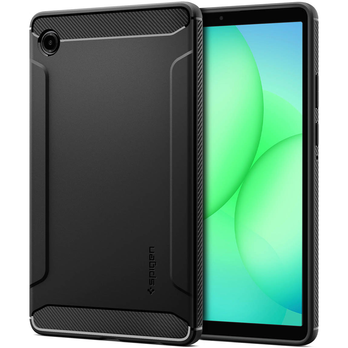 Schutzhülle für Galaxy Tab A11, Spigen Rugged Armor, Schwarz