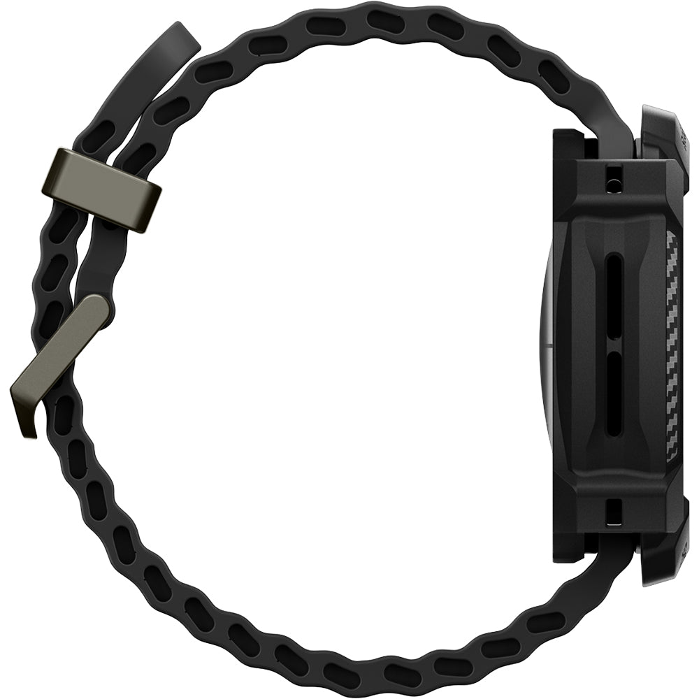 Hülle für Galaxy Watch Ultra 2 (47 mm), Spigen Rugged Armor, Schwarz