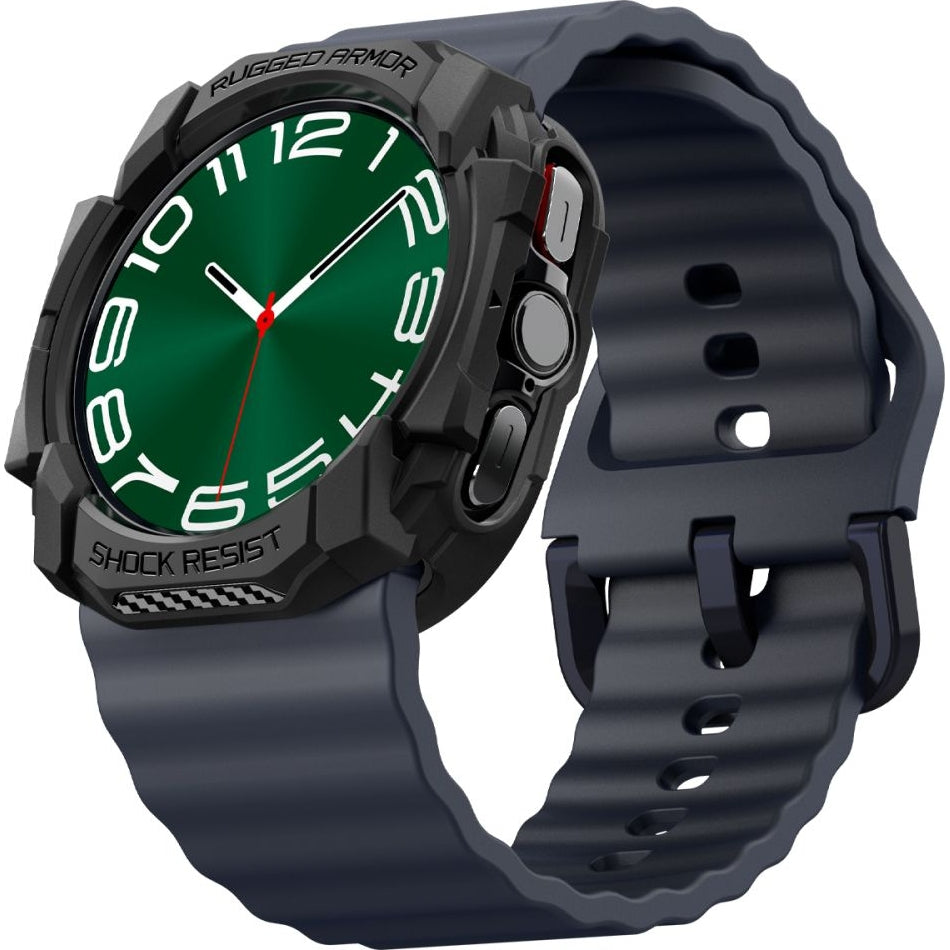Schutzhülle für Galaxy Watch Ultra 2 / 1, Spigen Rugged Armor, Schwarz