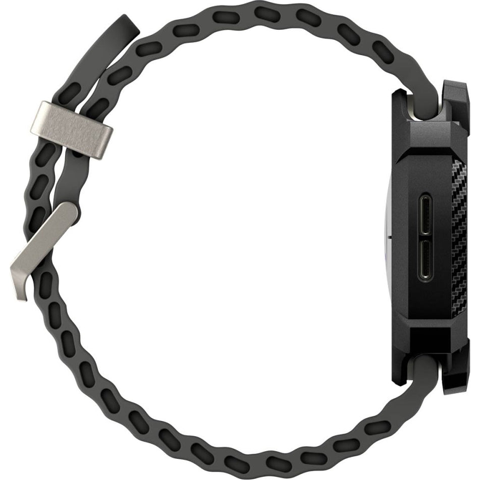 Hülle für Galaxy Watch 8 44 mm, Spigen Rugged Armor, Schwarz