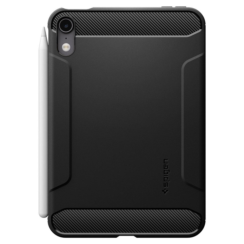 Hülle für Apple iPad Mini 8,5" (A20 Pro) 2026, Spigen Rugged Armor, Schwarz (10/16)