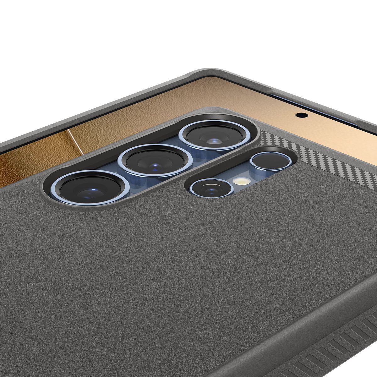 Handyhülle für Galaxy S25 Ultra, Spigen Rugged Armor Mag mit MagSafe, Grau