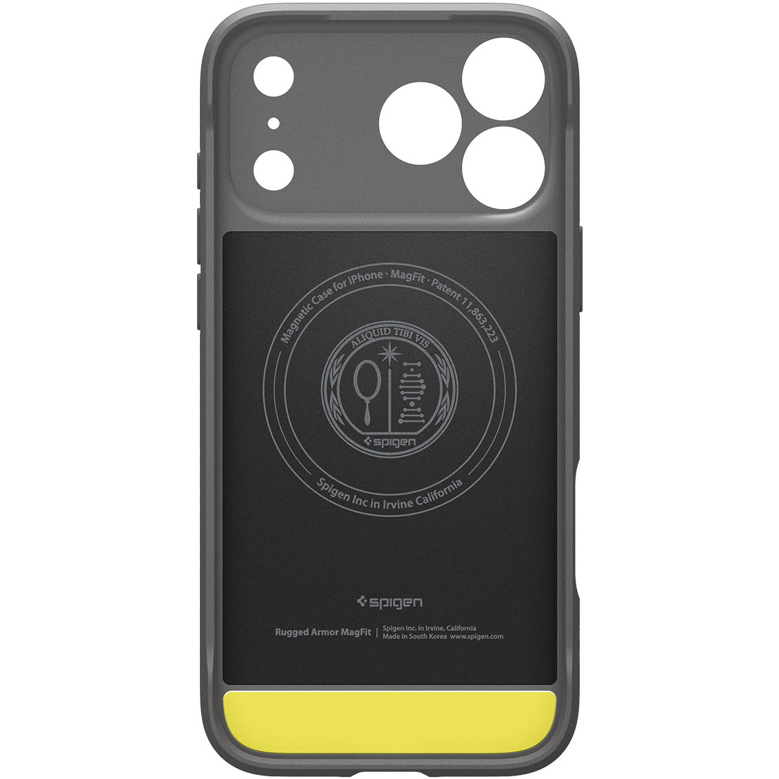 Handyhülle für iPhone 18 Pro, Spigen Rugged Armor Mag mit MagSafe, Schwarz (10/13)