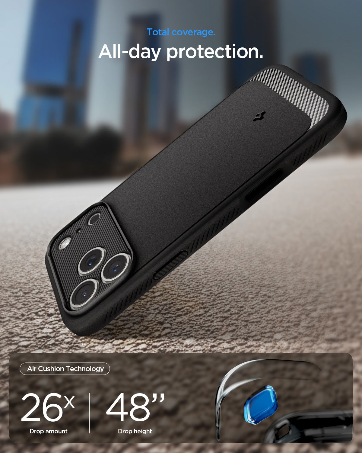 Handyhülle für iPhone 18 Pro Max, Spigen Rugged Armor Mag mit MagSafe, Schwarz (5/13)