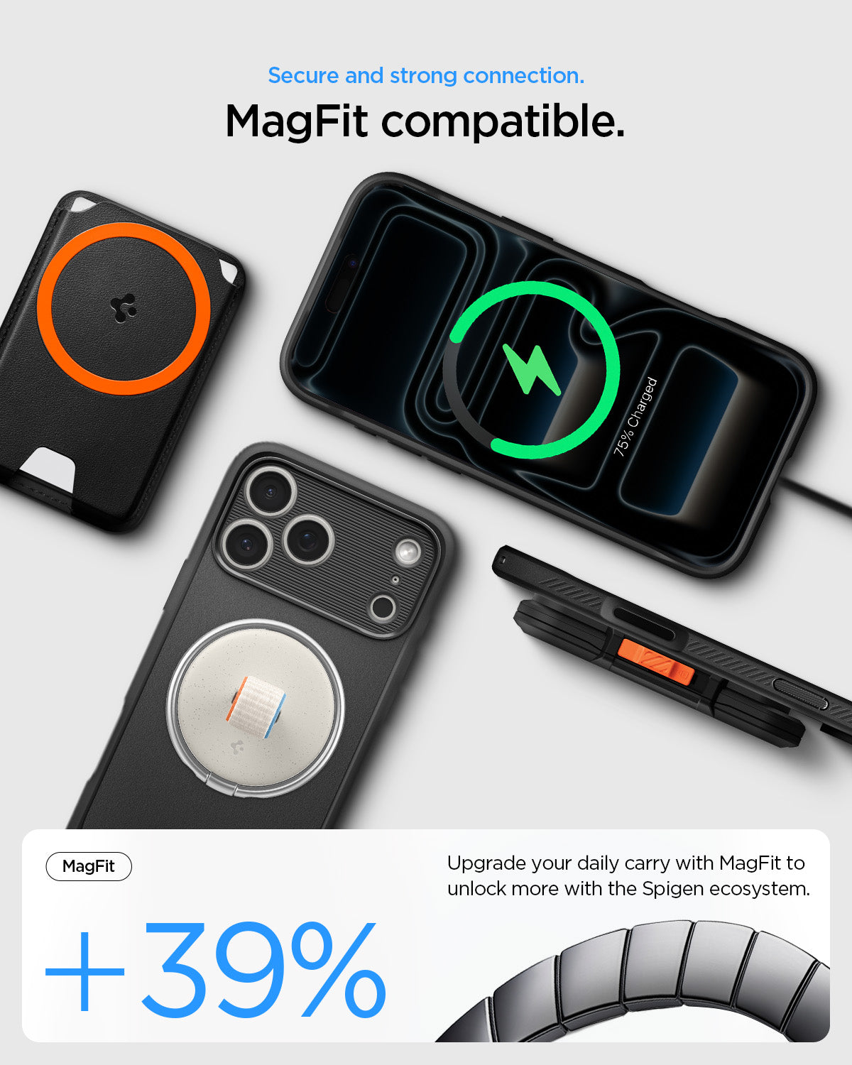 Handyhülle für iPhone 18 Pro Max, Spigen Rugged Armor Mag mit MagSafe, Schwarz (6/13)