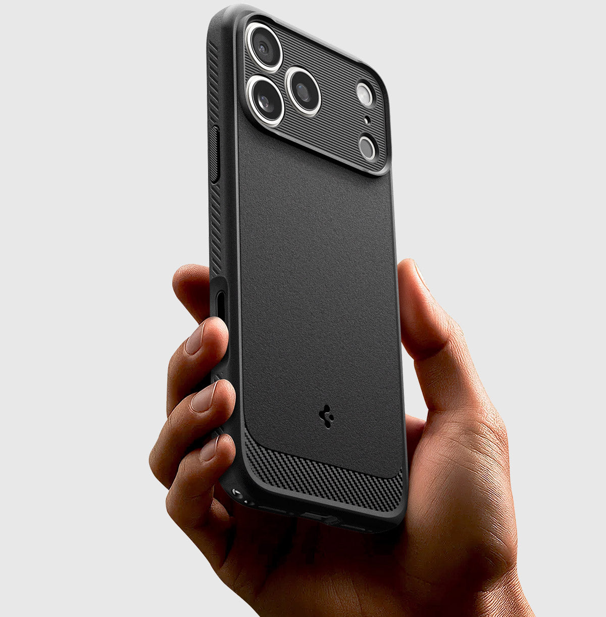 Handyhülle für iPhone 18 Pro Max, Spigen Rugged Armor Mag mit MagSafe, Schwarz (7/13)