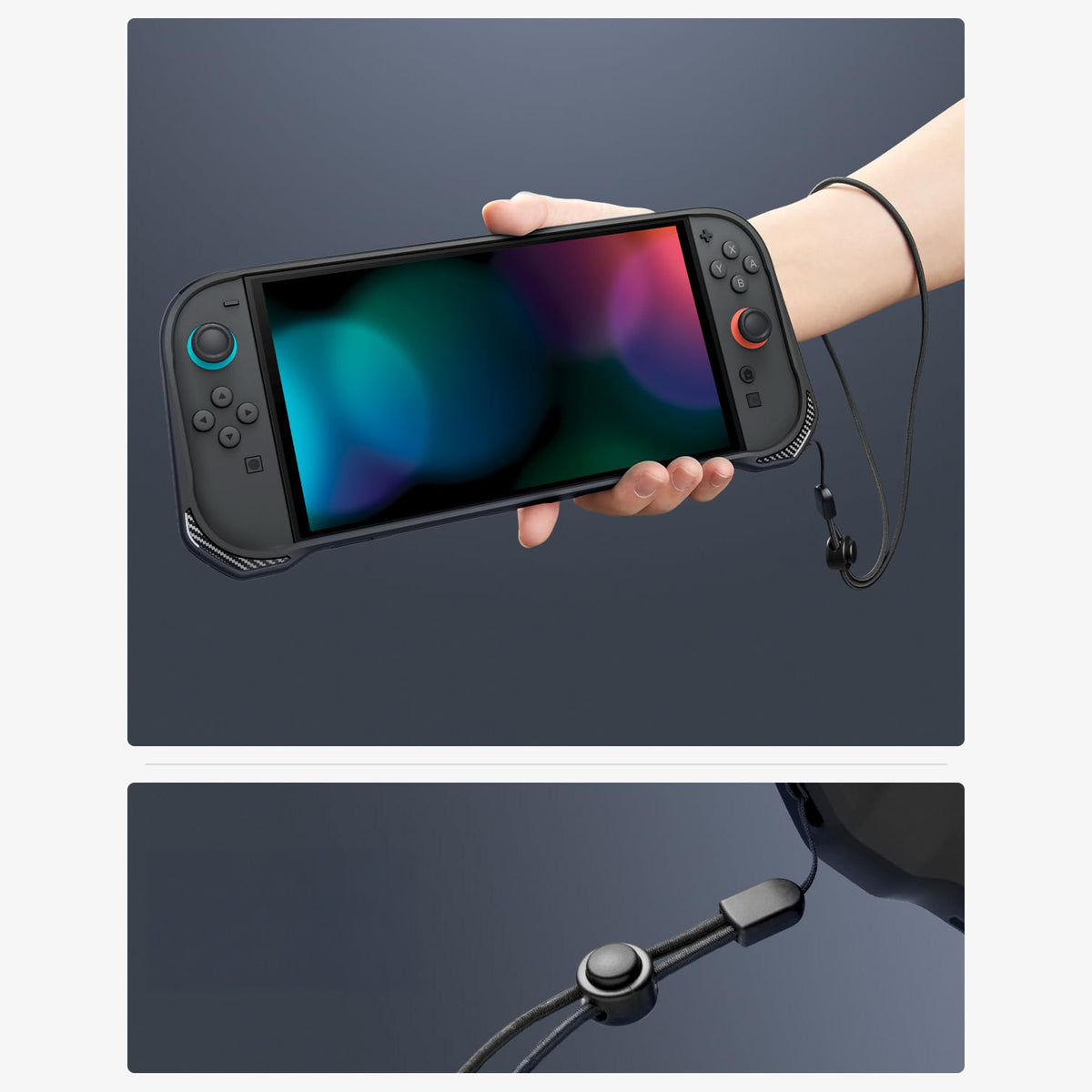 Hülle für Nintendo Switch 2, Spigen Rugged Armor, Schwarz