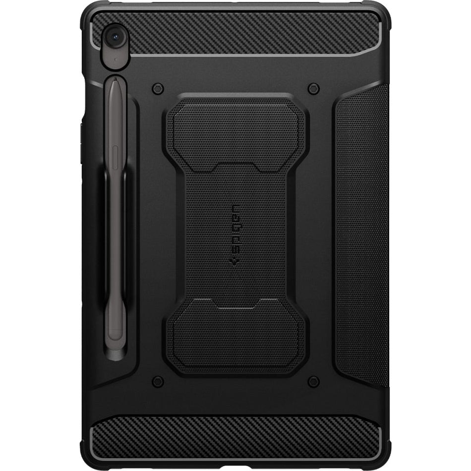 Hülle für Galaxy Tab S10 FE Plus, Spigen Rugged Armor Pro, Schwarz