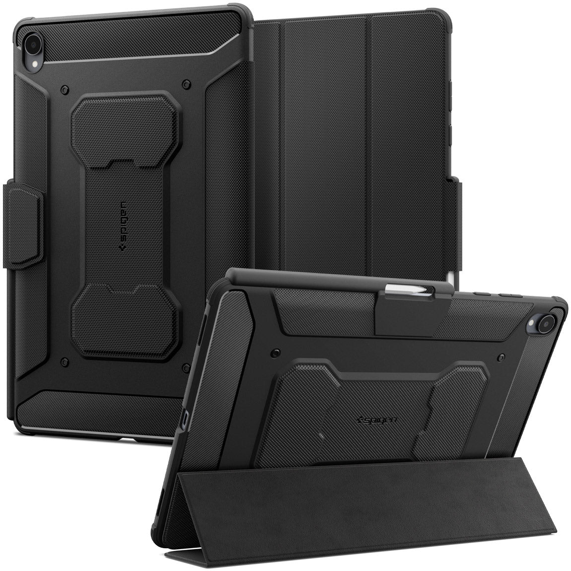 Schutzhülle für Galaxy Tab S12 Plus, Spigen Rugged Armor Pro, Schwarz (1/18)