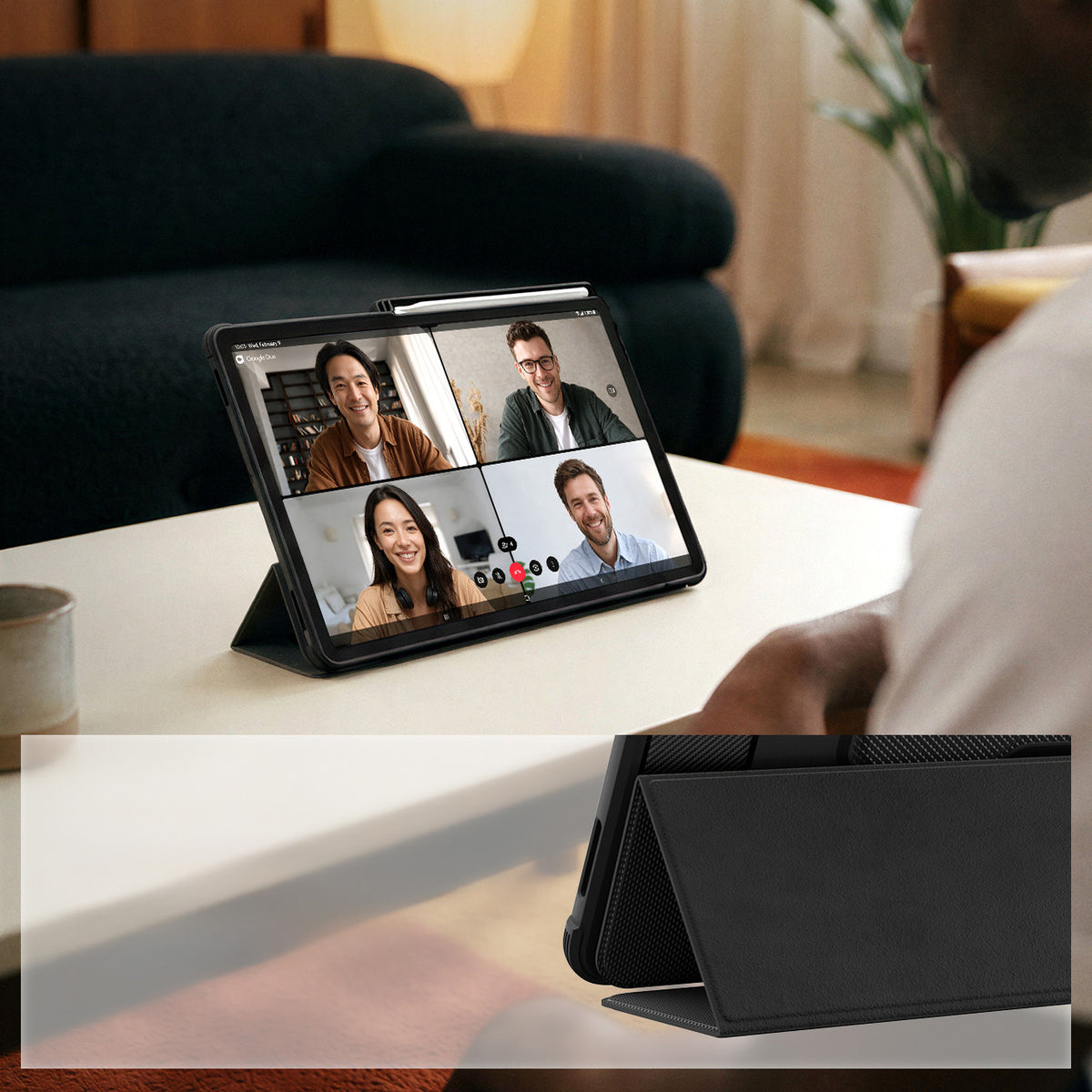 Schutzhülle für Galaxy Tab S12 Plus, Spigen Rugged Armor Pro, Schwarz (5/18)