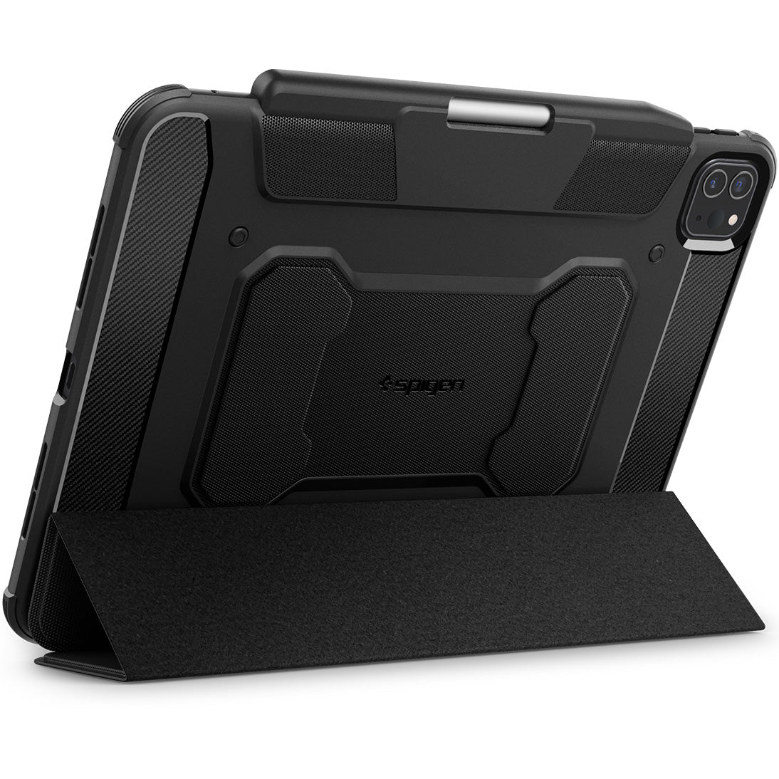 Schutzhülle für iPad Pro 11" 2025 / 2024, Spigen Rugged Armor Pro, Schwarz