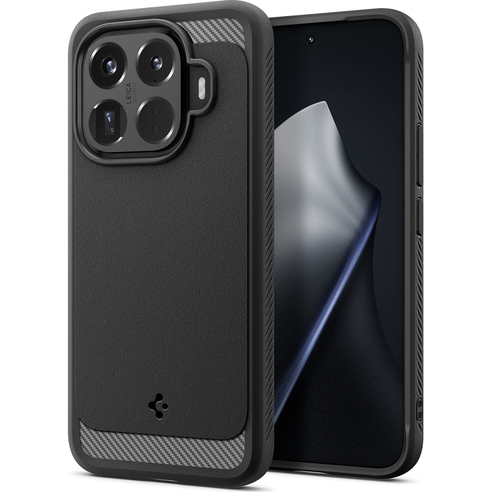 Handyhülle für Xiaomi 15T Pro, Spigen Rugged Armor, Schwarz