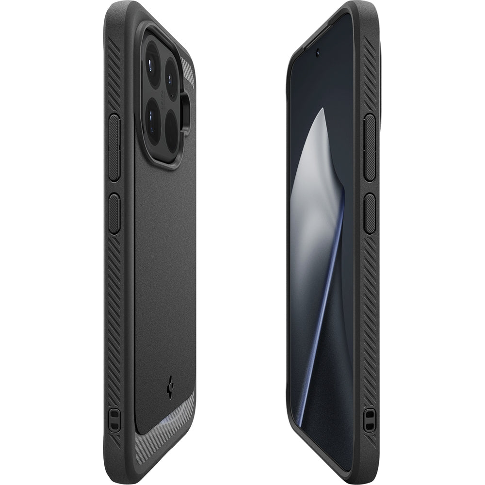 Handyhülle für Xiaomi 15T Pro, Spigen Rugged Armor, Schwarz