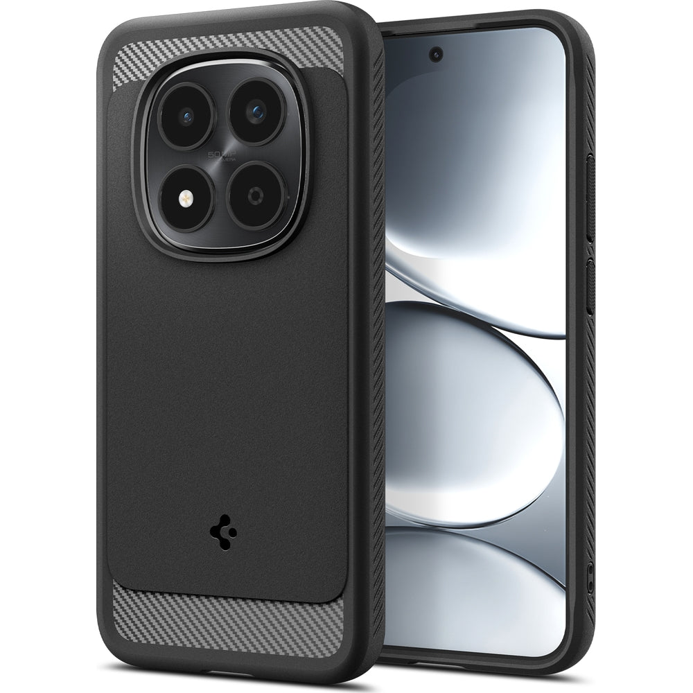 Handyhülle für Xiaomi Redmi Note 15 Pro 5G, Spigen Rugged Armor, Schwarz