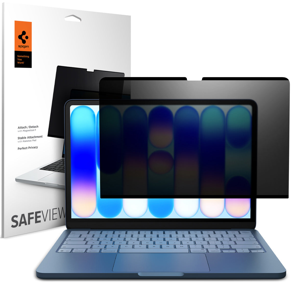 Folie mit Sichtschutzfilter für MacBook Neo 13" A18 Pro 2026, Spigen SafeView Privacy Filter