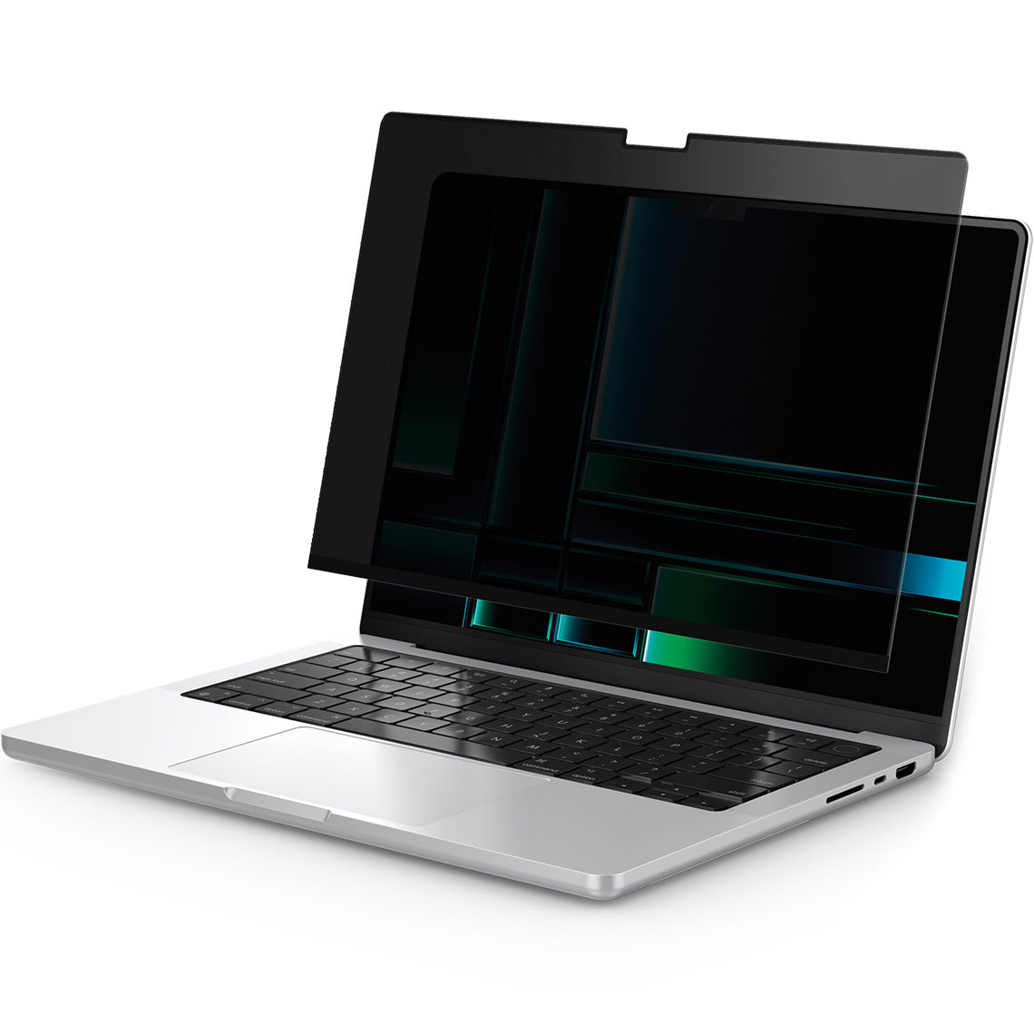 Folie mit Sichtschutzfilter für MacBook Pro 16" 2024-2021, Spigen SafeView Privacy Filter
