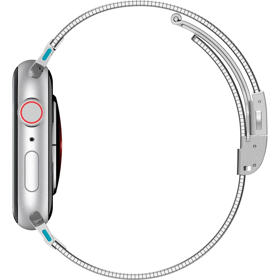 Armband für Apple Watch 49/46/45/44 mm, Spigen Sleek Link, Silbern