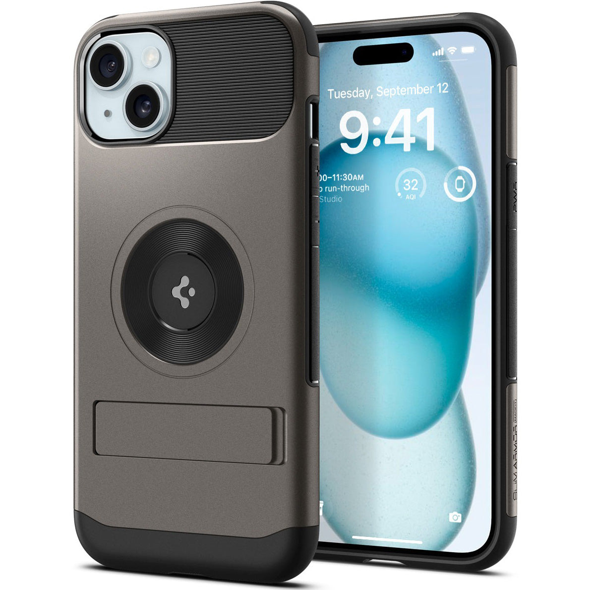 Schutzhülle Spigen Slim Armor Mag mit MagSafe für iPhone 15, Rotguss
