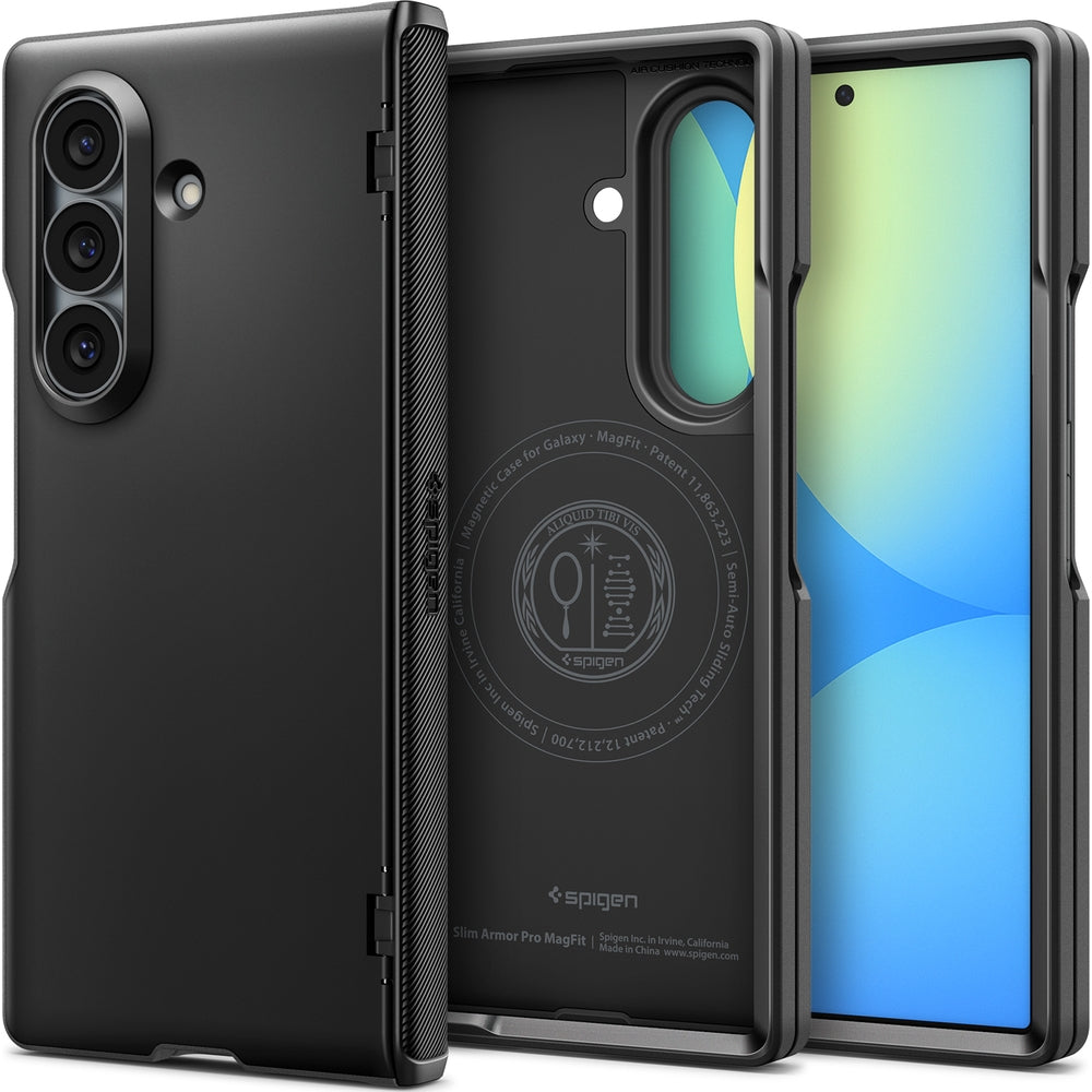 Handyhülle für Galaxy Z Fold8 Ultra, Spigen Slim Armor Pro Mag mit MagSafe, Schwarz
