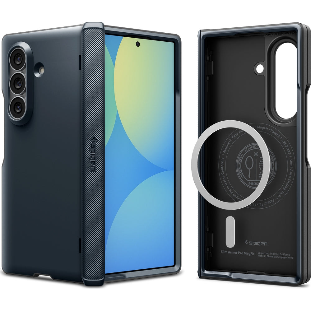 Handyhülle für Galaxy Z Fold8 Ultra, Spigen Slim Armor Pro Mag mit MagSafe, Dunkelblau