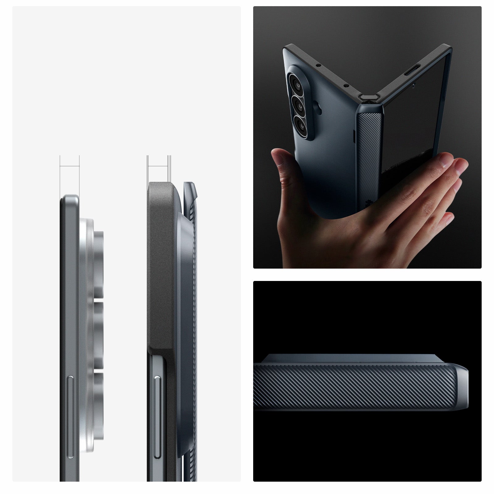 Handyhülle für Galaxy Z Fold8 Ultra, Spigen Slim Armor Pro Mag mit MagSafe, Dunkelblau