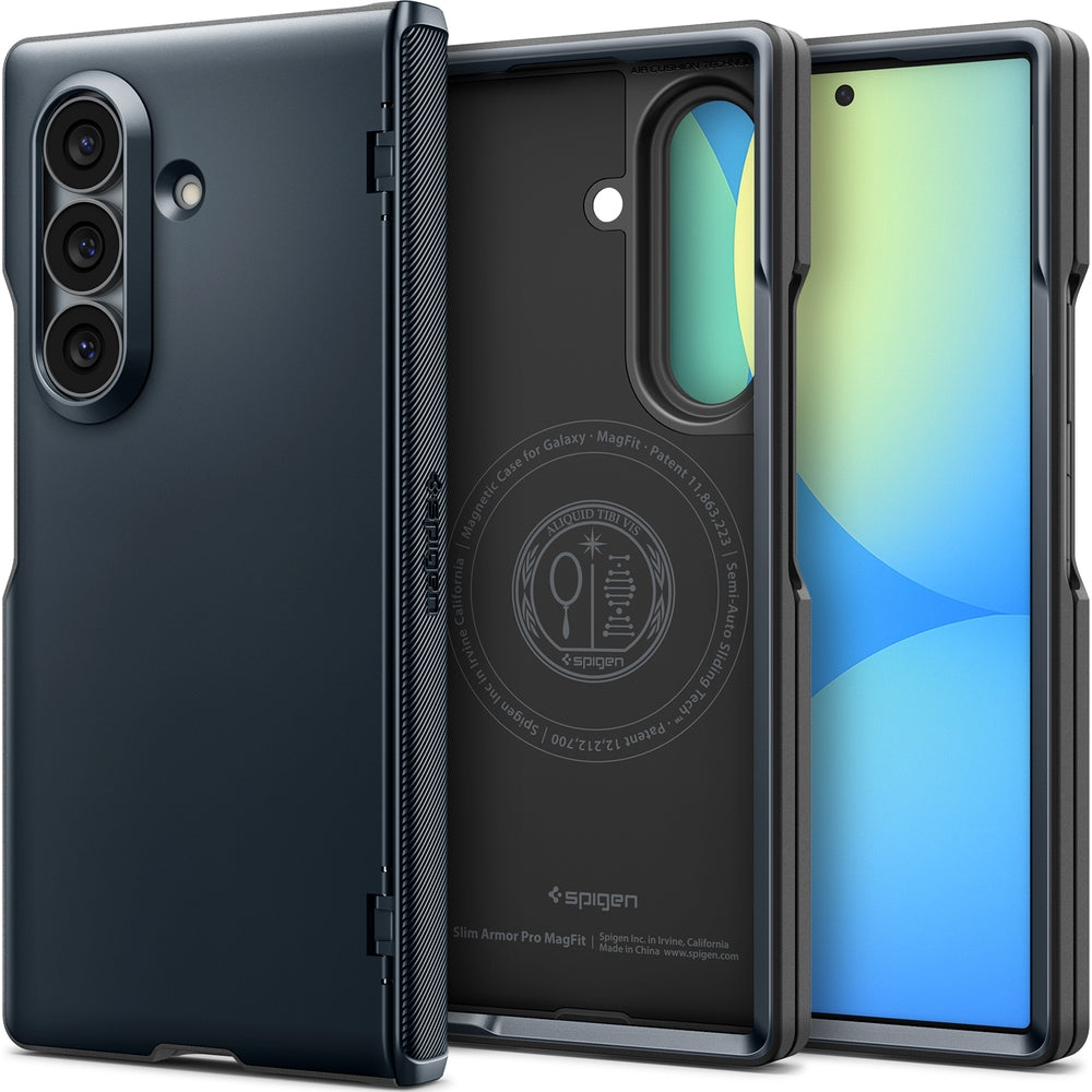 Handyhülle für Galaxy Z Fold8 Ultra, Spigen Slim Armor Pro Mag mit MagSafe, Dunkelblau