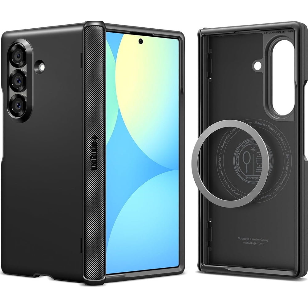 Handyhülle für Galaxy Z Fold7, Spigen Slim Armor Pro Mag mit MagSafe, Schwarz