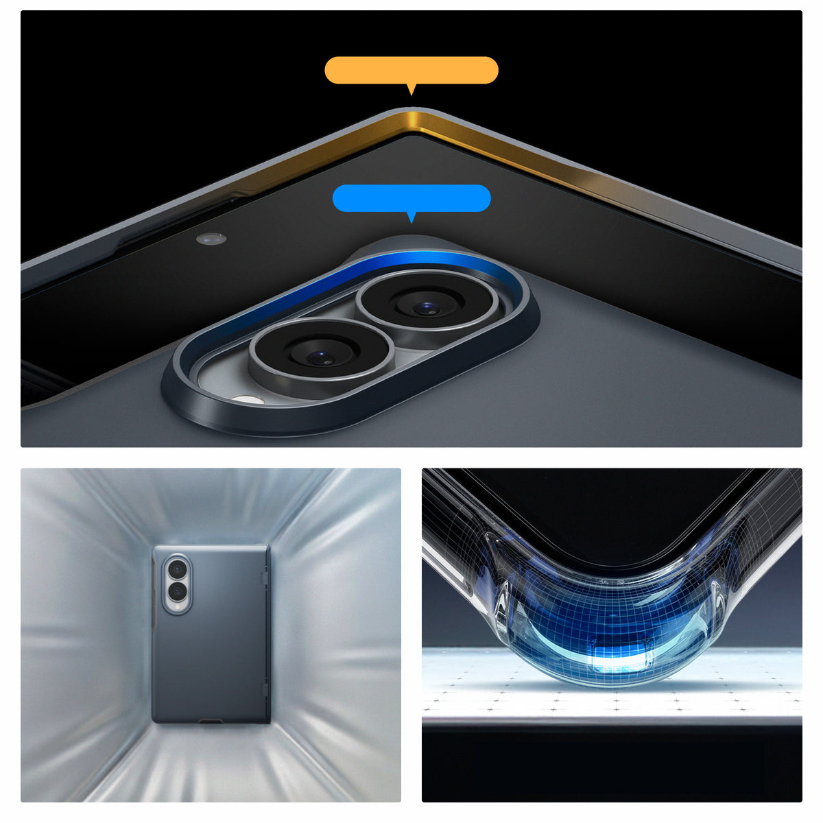 Handyhülle für Galaxy Z Fold8, Spigen Slim Armor Pro Mag mit MagSafe, Dunkelblau